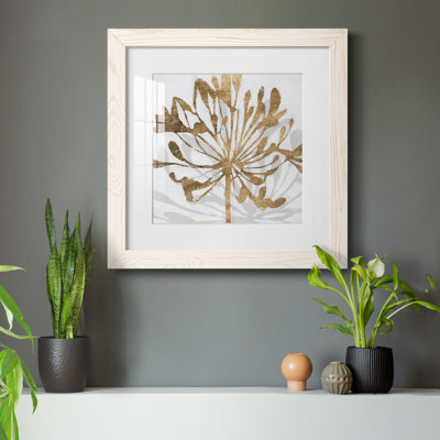 Golden Gilt Bloom II - reproduction encadrée de qualité supérieure - prête à être accrochée