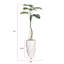 73 po Faux Philodendron plante en pot