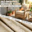 Coussin de chaise longue d'extérieur, coussin de patio imperméable et antidérapant pour meubles d'extérieur, crème