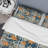 Orange Flowers Patchwork Polyester Floral Duvet Cover-635232205
