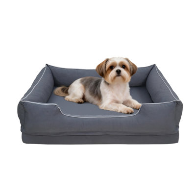 Waterproof Orthopedic Dog Beds With Washable Removable Cover, Supportive Foam