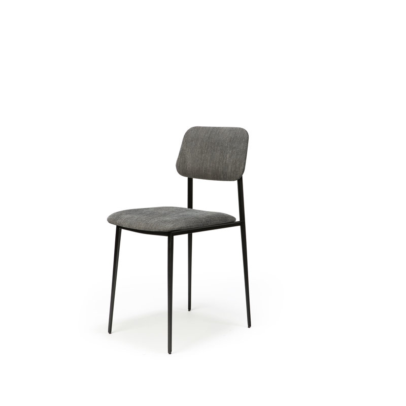 DC Upholstered Dining Chair, Dark Gray
