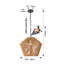 Luminaire suspendu en corde de chanvre de 17 po de style bohémien et campagnard, réglable en hauteur (ampoule non incluse)