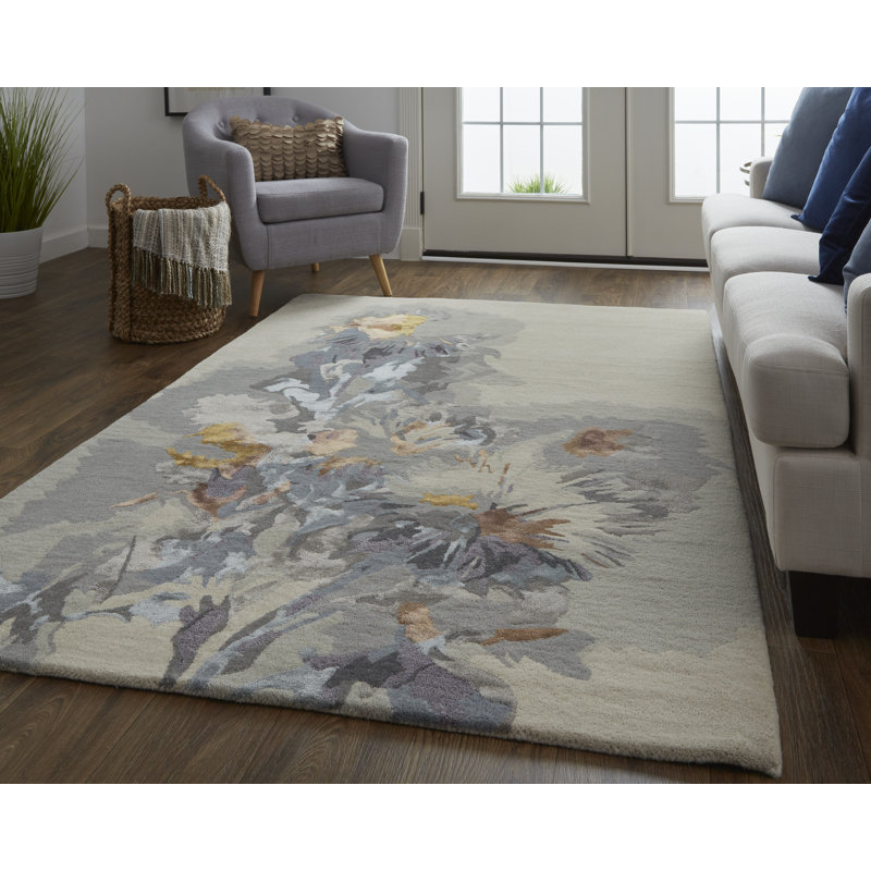 Dafney Floral Area Rug,  Rectangle 5' x 8'