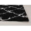 Tapis unique en laine noué à la main crème / noir 6 pi 2 po x 9 pi Theodora