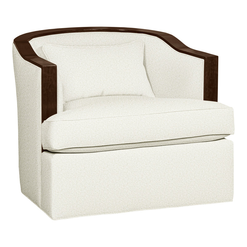 Fauteuil d'appoint pivotant Thom Filicia, Kenworth perle, Wrenn