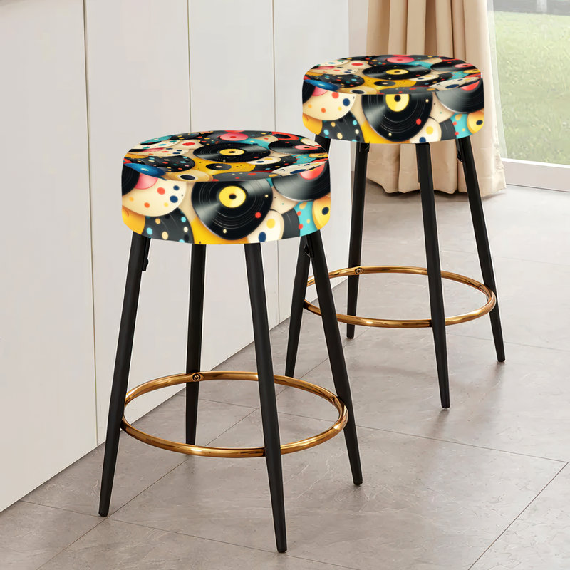 Ensemble de 2 tabourets de bar 1970s
