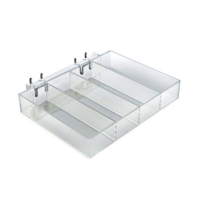 Plateau à quatre compartiments pour piquets / lattes / comptoir, paquet de 2