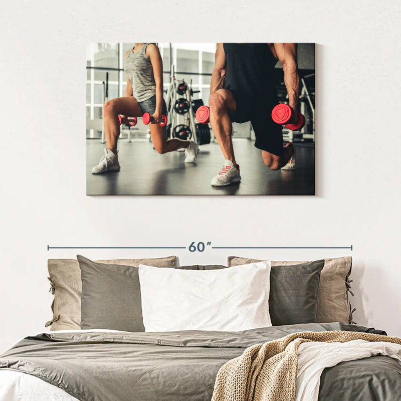 Sireci Lunges Exercise, 30" H x 45" W