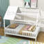 Lit en bois double avec toit et lattes Creasey-1890944948