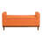 Mid-Century Modern Solid Wood Walnut Finish Bench With Lift Top Storage For Bedroom In Orange Style Textured Upholstery And-599542860