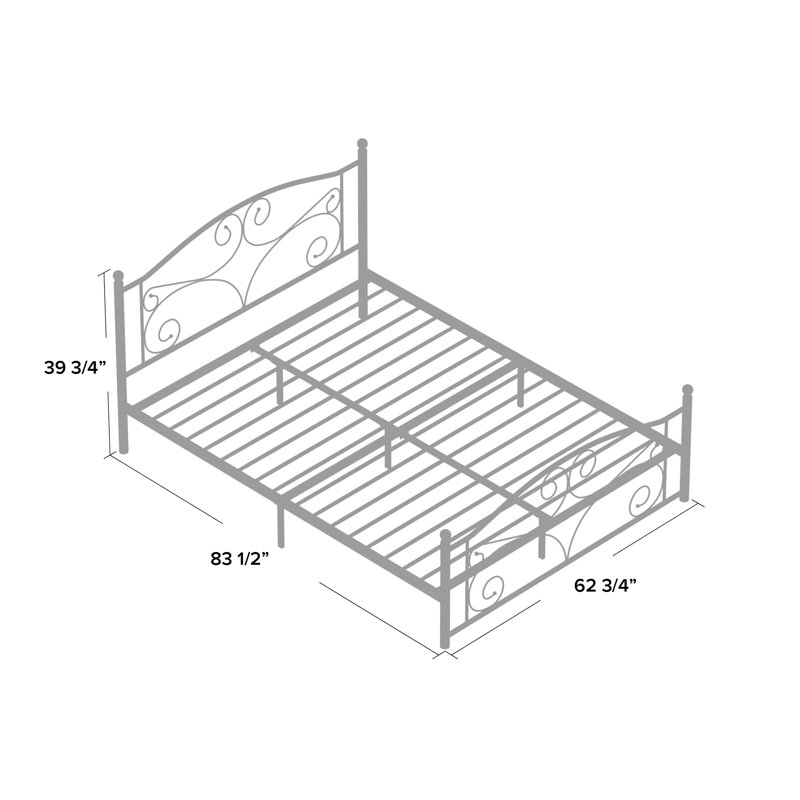 Beeru Platform Bed, Twin, White