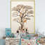 «Baobab Tree Beige Minimalisme IV», reproduction d'art sur toile-134141263-97170301