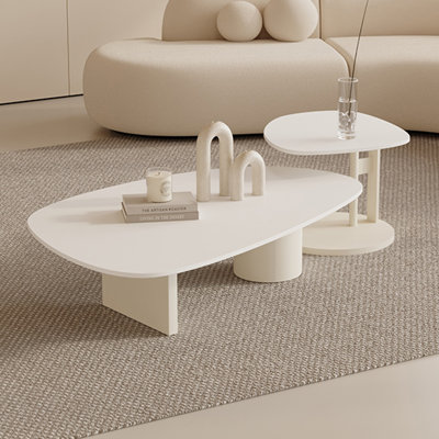 Wabi-sabi simple modern coffee table by LIZIYE