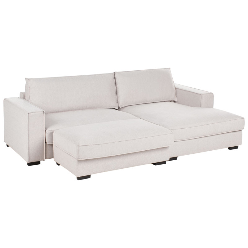 Corner Sofa Boucle Left Hand, Light Beige