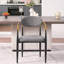 Chaise rembourrée moderne avec accoudoirs dorés-1436079899