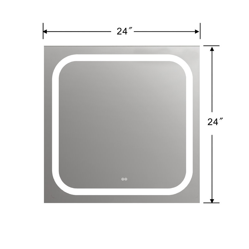 Bilol Glass Flat Wall Mirror