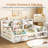 Montessori Floor Bed with Bookcase & Guardrails Storage Kids Grounded Bed, Mother & Child Low-Profile Bed-989917588-1004462599