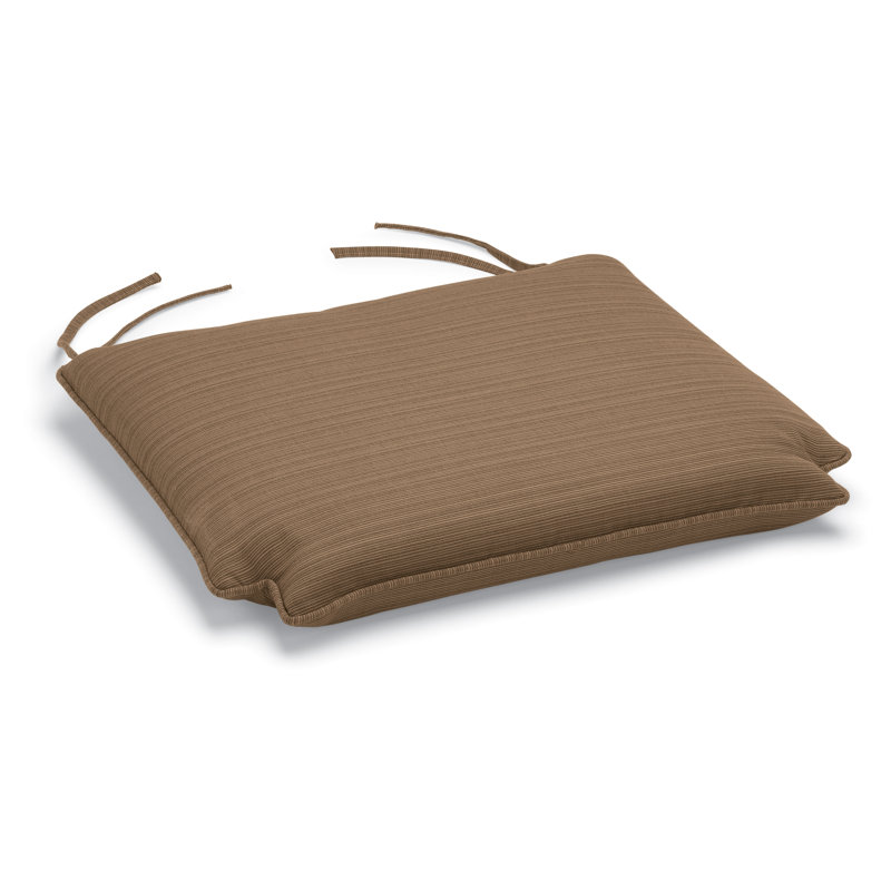 Sunbrella® Dining Chair Cushion, Dupione Walnut