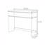Console simple et transparente en acrylique