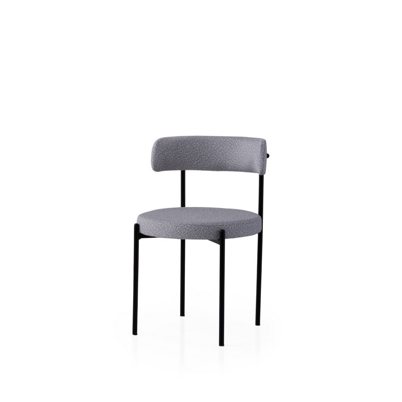 Ensemble de chaises (2 pièces), Gris foncé