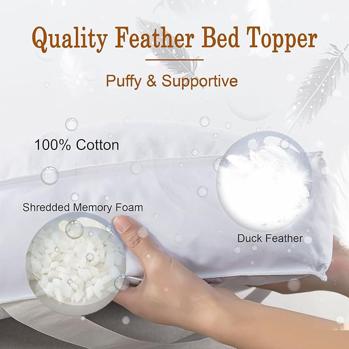 Surmatelas 100% coton 5 po, Très grand lit