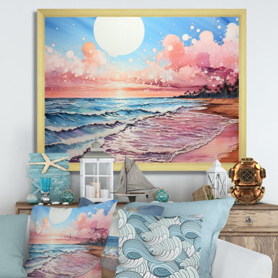 " Peach Beach Landscape "
