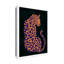 Bykammille léopard orange sur toile-1671804852