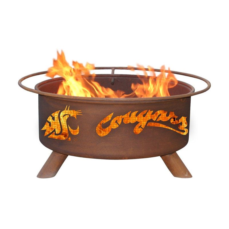 Collegiate Series Round Steel Fire Pit, Washington State