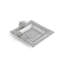 White Orchid Glass Snack Dish
