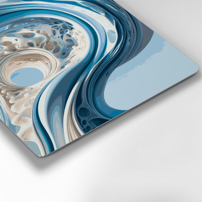 Art mural gris Biomorphic Abstraction 63