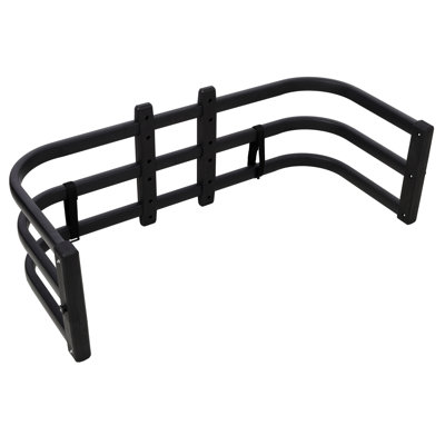 Aluminum Retractable Truck Bed Extender, Adjustable Tailgate Cargo Support for Pickups, Black