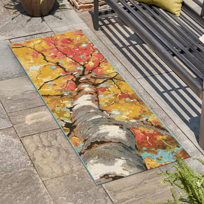Tapis d'extérieur botanique