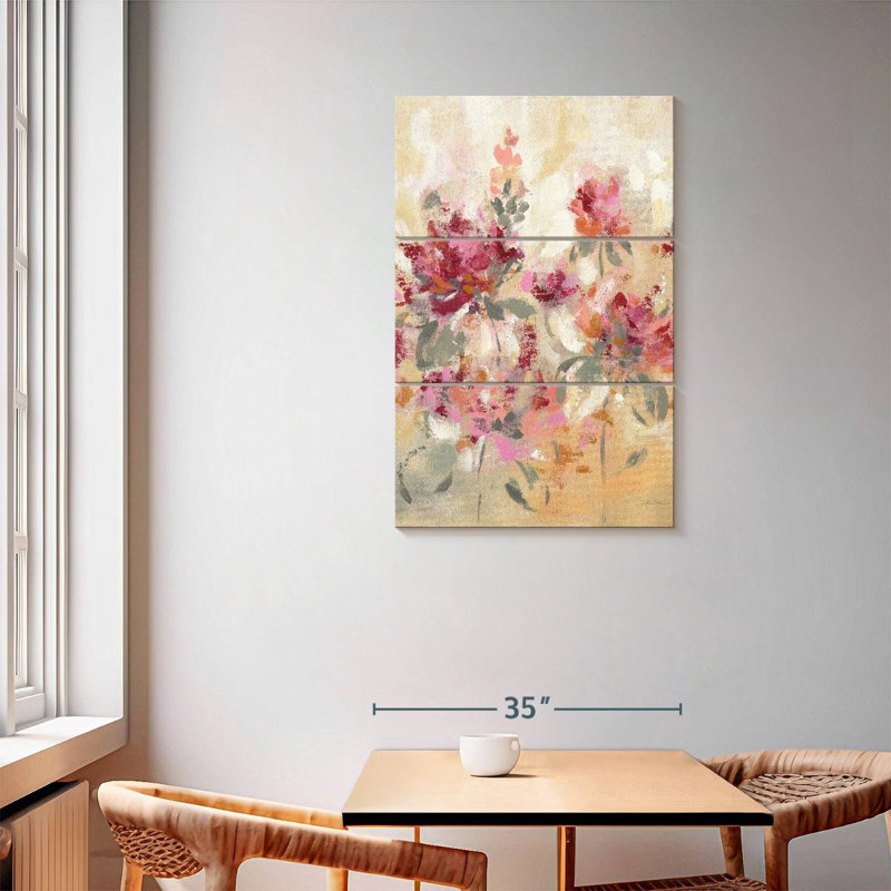 Avery Rustic Floral Reflections I, 57" H x 36" W