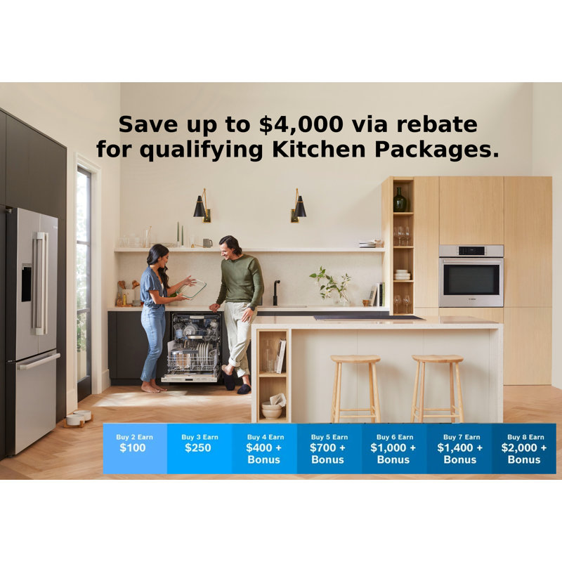 500 Series Free-Standing Fridge-Freezer, Stainless Steel