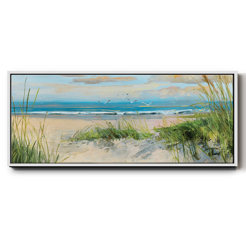 «Catching The Wind II», reproduction d'art sur toile, H 20 po x l 50 po x P 1,5 po, Blanc