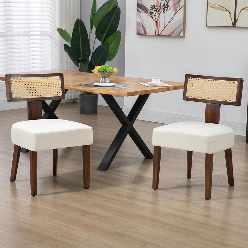 Chaise d'appoint Carrew, White, Brun