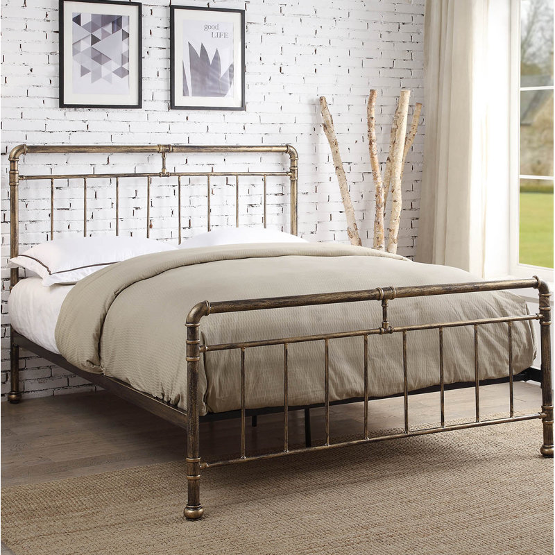 Alsip Bed, Antique Bronze, Double (4'6)