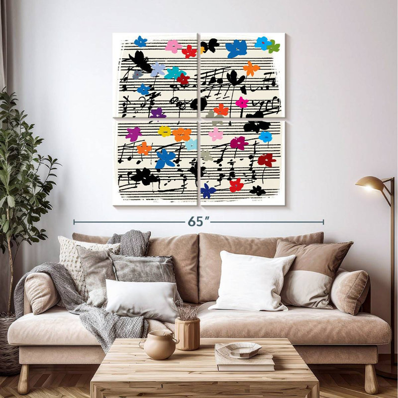 Abarca Music Notes, 45'' H x 45'' W
