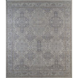 Transitional, Vintage One-of-a-Kind Rectangle 6'3" X 9' Hand Knotted Area Rug