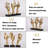 3 Pcs Thinker Small Statue Set