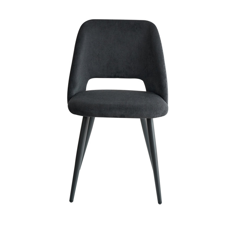 43.5cm H Metal Parsons Chair, Black