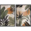 Feuille tropicale - ensemble de 2 reproductions sur toile-98109067-98109068