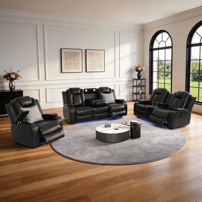Fauteuil inclinable en similicuir Kirstina