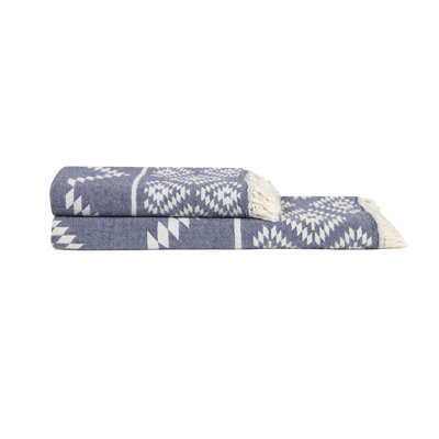 Ensemble de serviettes en coton turc 2 pièces Malden