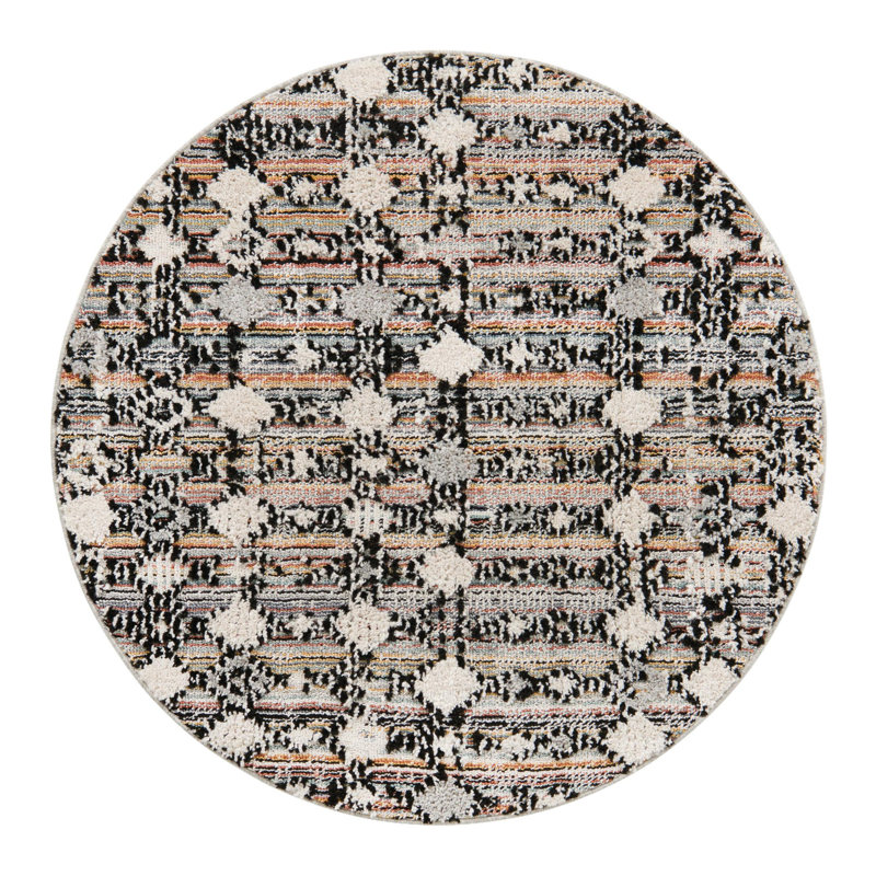 Gosnold Geometric Indoor Rug, Round 4'