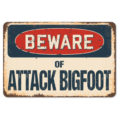 Décalcomanie-Attaque Bigfoot_Beware Of Attack