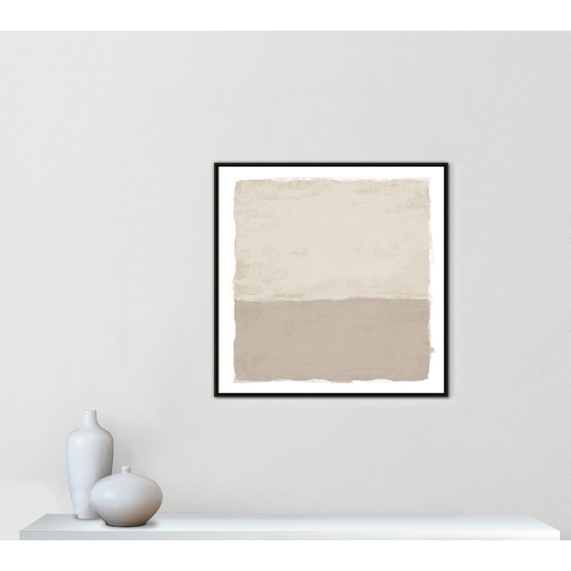 «Silent Sands II» par Natalie Carpentieri, H 37,5 po x l 37,5 po, Espresso