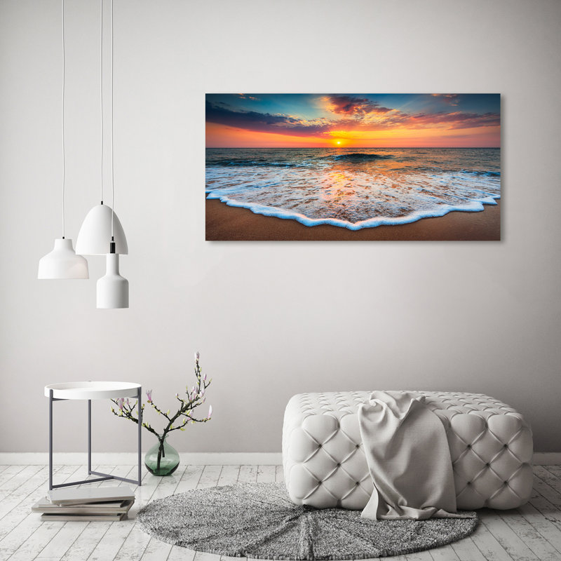 Sunset By The Sea - Wrapped Canvas Print
