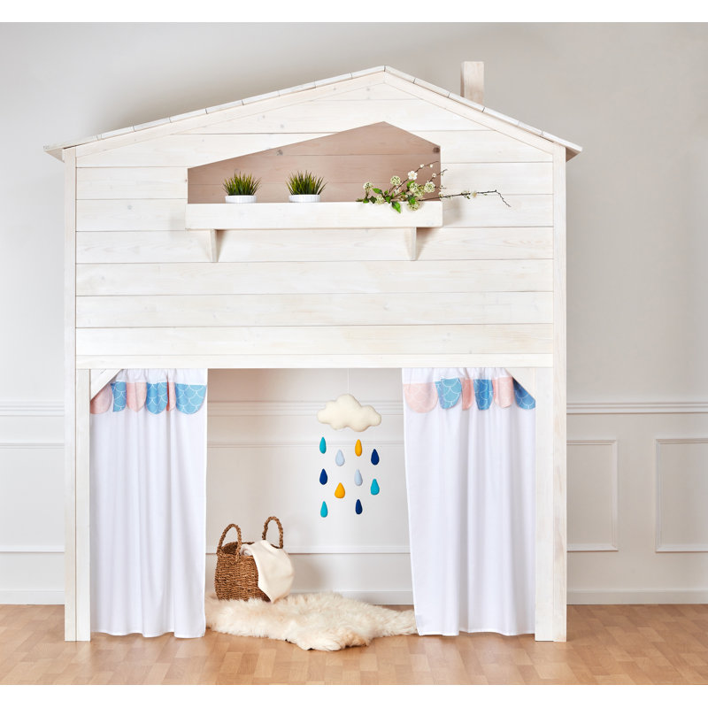 Weiße Halbkreise Bunk Bed Accessories